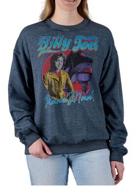 Licensed Women's Billy Joel Graphic Sweatshirt NWT sz MED XL